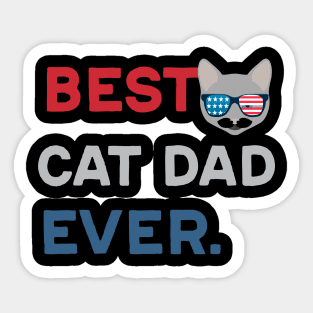 Best cat dad ever Sticker